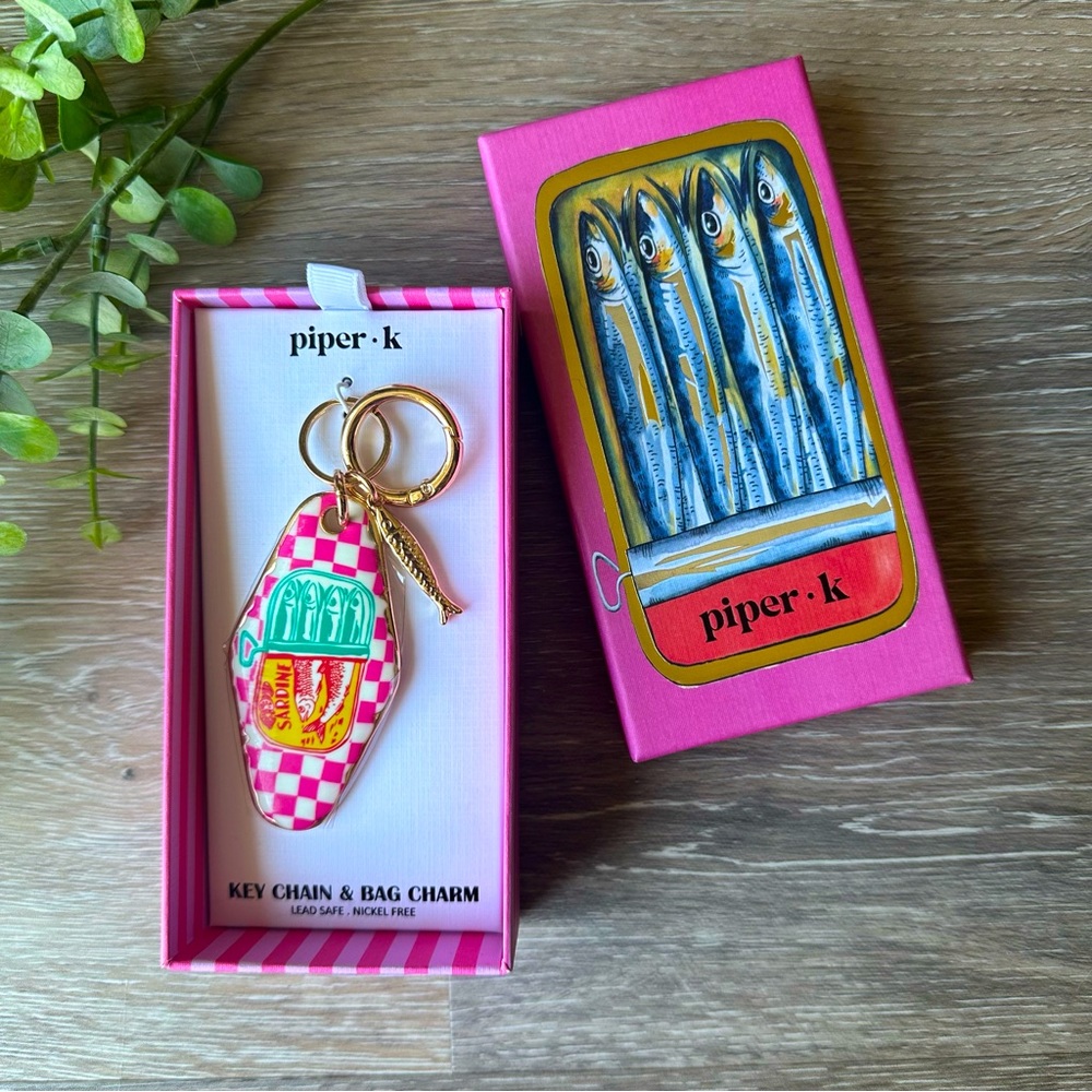 Piper K Sardines Key Chain Charm